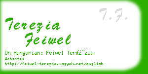 terezia feiwel business card